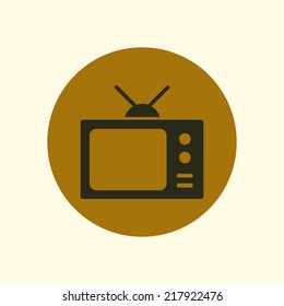 Tv icon. Flat design style. Vector EPS 10. 