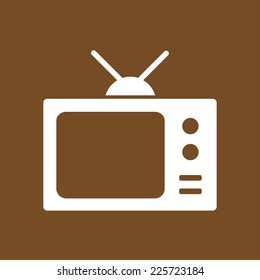 Tv icon. Flat design style. Vector EPS 10. 