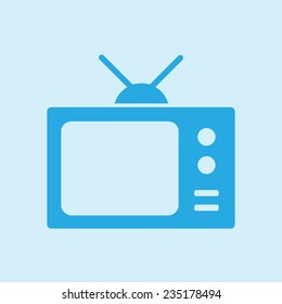 Tv icon. Flat design style. Vector EPS 10. 