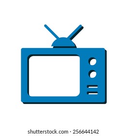 Tv icon. Flat design style. Vector EPS 10. 