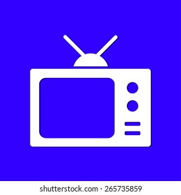 Tv icon. Flat design style. Vector EPS 10. 