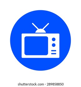 Tv icon. Flat design style. Vector EPS 10. 