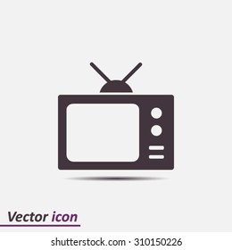 Tv icon. Flat design style. Vector EPS 10. 