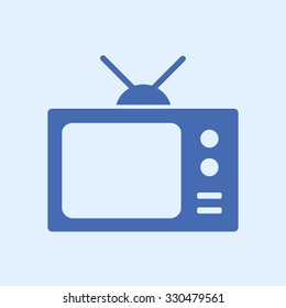 Tv icon. Flat design style. Vector EPS 10. 