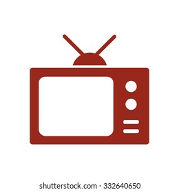 Tv icon. Flat design style. Vector EPS 10. 