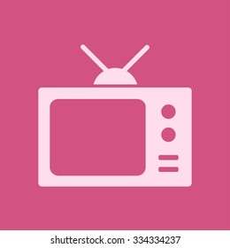 Tv icon. Flat design style. Vector EPS 10. 