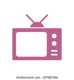 Tv icon. Flat design style. Vector EPS 10. 