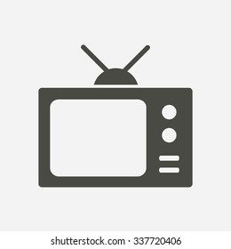 Tv icon. Flat design style. Vector EPS 10. 
