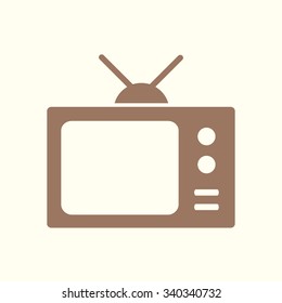 Tv icon. Flat design style. Vector EPS 10. 