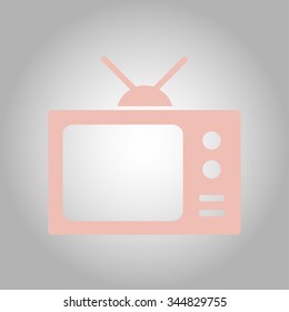 Tv icon. Flat design style. Vector EPS 10. 