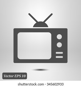 Tv icon. Flat design style. Vector EPS 10. 