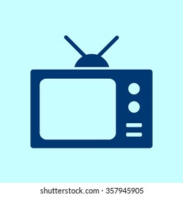 Tv icon. Flat design style. Vector EPS 10. 