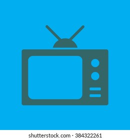 Tv icon. Flat design style. Vector EPS 10. 