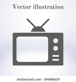 Tv icon. Flat design style. Vector EPS 10. 