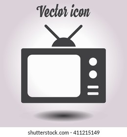 Tv icon. Flat design style. Vector EPS 10. 