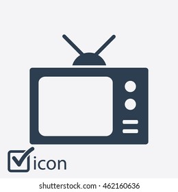 Tv icon. Flat design style. Vector EPS 10. 