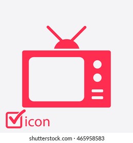 Tv icon. Flat design style. Vector EPS 10. 