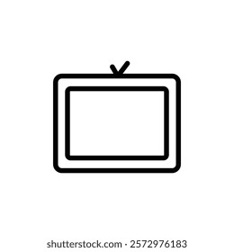 Tv icon flat editable icon mark