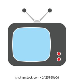 tv icon. flat illustration of tv vector icon for web