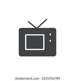 Ícone de TV plano e design simples conjunto