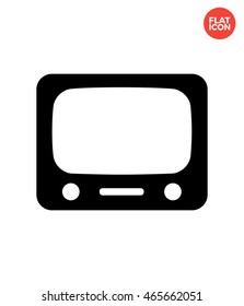 TV Icon Flat Style Isolated Vector Illustration
