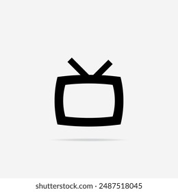 Tv icon flat. Vector Tv symbol