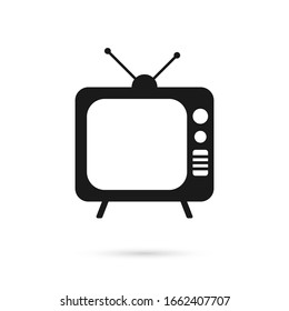 TV, icon. Graphic template. Vector illustration.