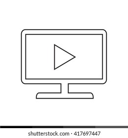 TV icon illustration design