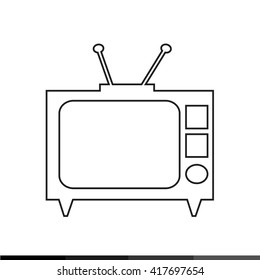 TV icon illustration design
