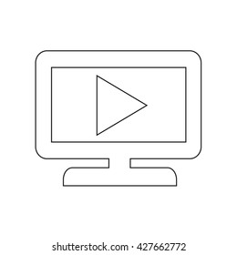 TV icon Illustration design
