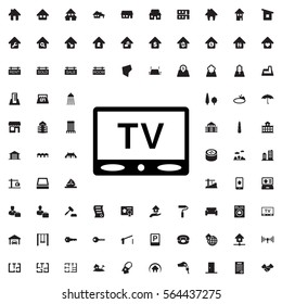 TV icon illustration isolated vector sign symbol