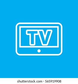 TV icon illustration isolated vector sign symbol