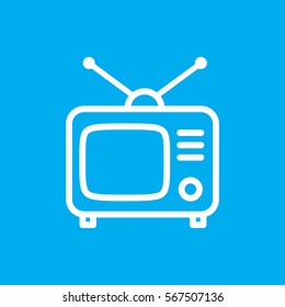 TV icon illustration isolated vector sign symbol