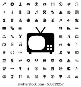 Tv icon illustration isolated vector sign symbol. entertainment icons vector set.