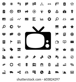 Tv icon illustration isolated vector sign symbol. marketing icons vector set.