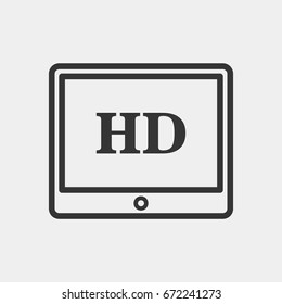 TV icon illustration isolated vector sign symbol
