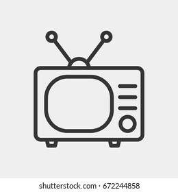 TV  icon illustration isolated vector sign symbol