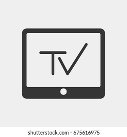 TV icon illustration isolated vector sign symbol