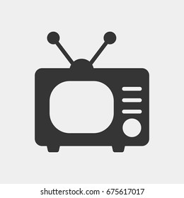 TV icon illustration isolated vector sign symbol