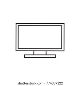 TV icon illustration isolated vector sign symbol
