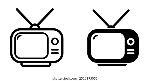 Modelo de design de vetor de ilustração de ícone de TV