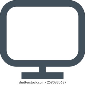 Tv icon for internet and web. minimalist tv icon on white background. Tv channel. broadcast
