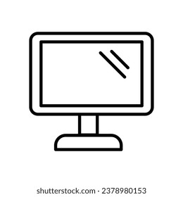 Tv icon isolate white background vector stock illustration