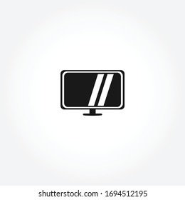 Tv icon. isolated design element