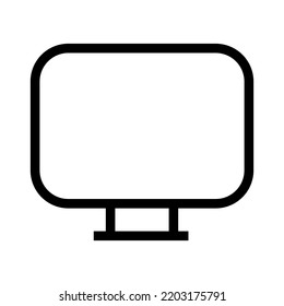 TV-Symbol einzeln, bearbeitbare Vektorgrafik