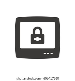 TV icon, isolated. Flat design.