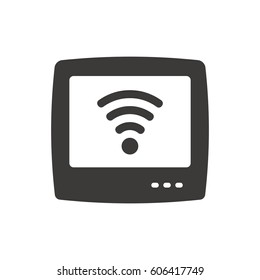 TV icon, isolated. Flat design.