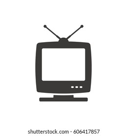 TV icon, isolated. Flat design.