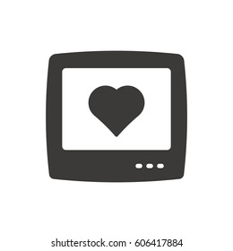 TV icon, isolated. Flat design.