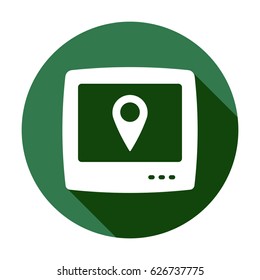 TV icon, isolated. Flat design.